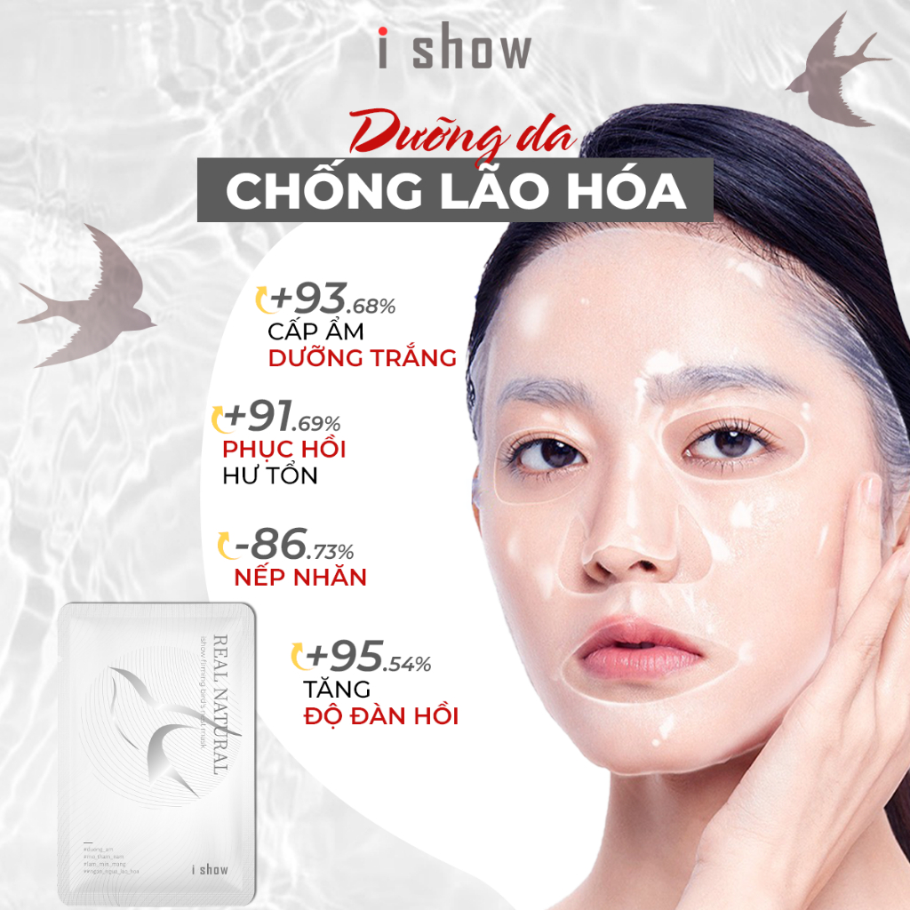 Ảnh Mặt Nạ Tổ Yến Collagen I SHOW Chống Lão Hóa Dưỡng Ẩm Chuyên Sâu Dành Cho Da Nám Tàn Nhang 4