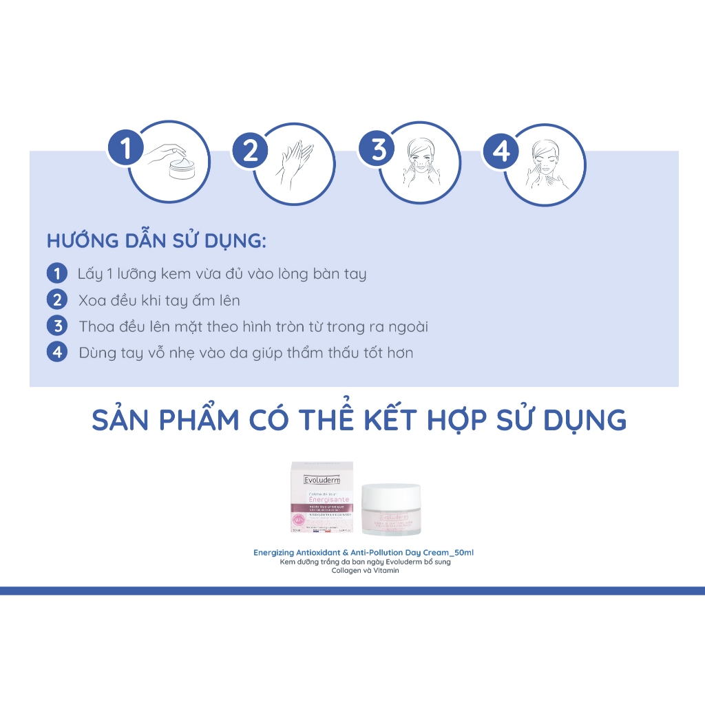Mặt nạ ngủ dưỡng da Evoluderm bổ sung Collagen và Vitamin cho làn da căng mọng và rạng rỡ 50ml
