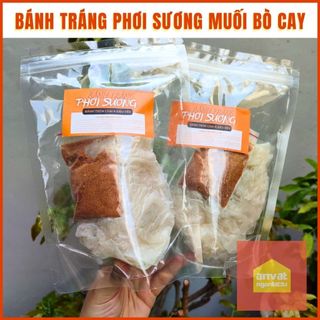 BÁNH TRÁNG PHƠI SƯƠNG MUỐI SẶC, MUỐI BÒ + TOPPING tự chọn - Ăn vặt Ngon Lắc Lư