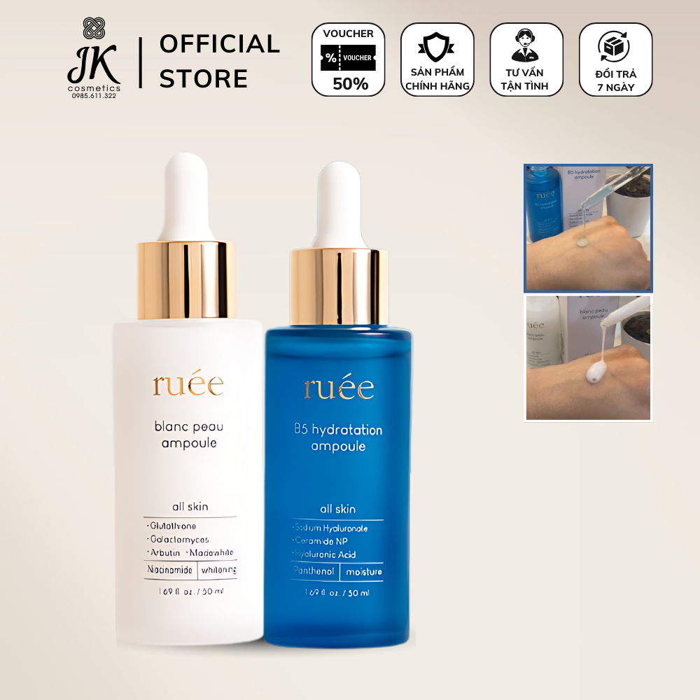 JKBIT- Serum Rúee Phục Hồi Da Cấp Nước B5 & Dưỡng Trắng Arbutin - JK ...