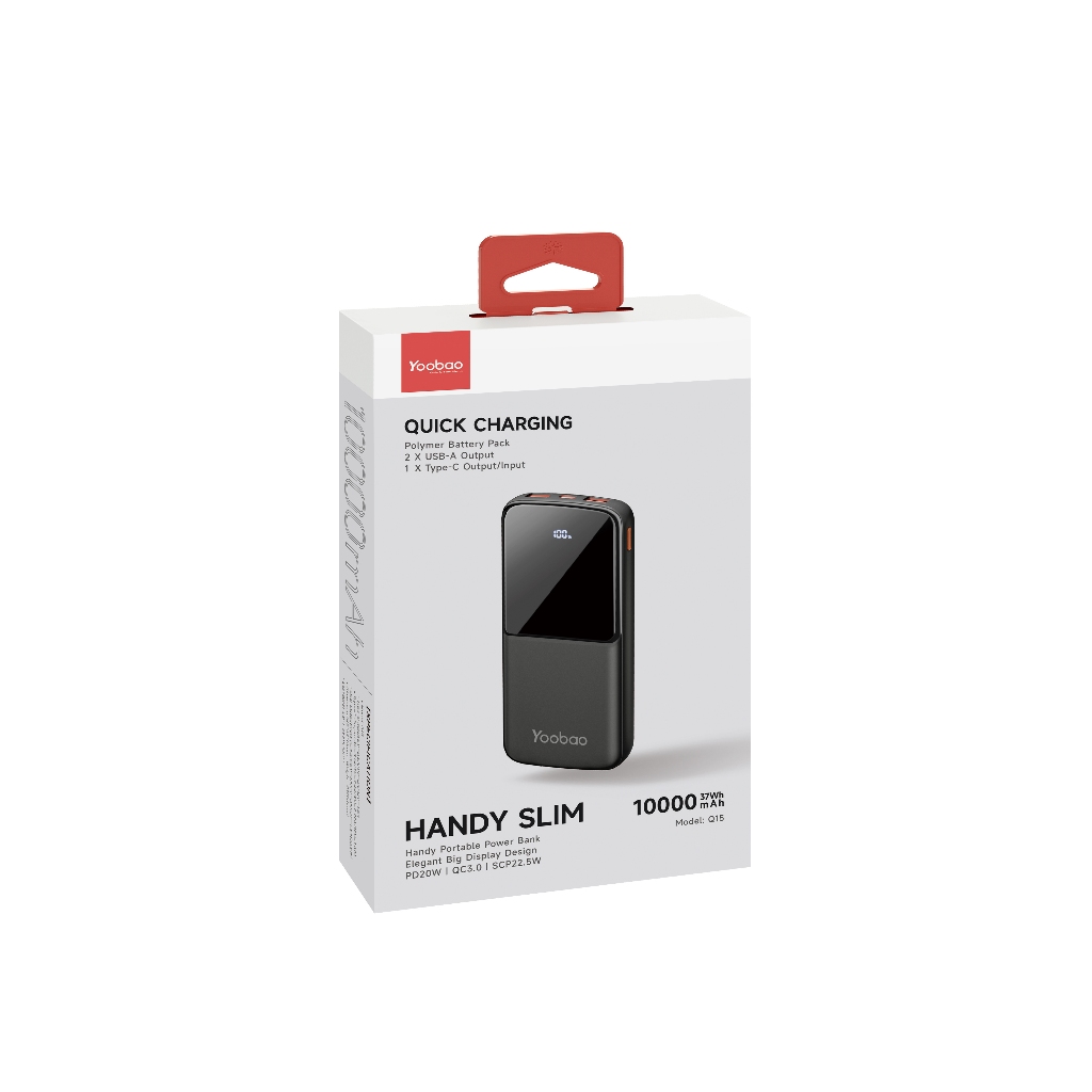 Ảnh Sạc dự phòng 10000mAh/20000mAh Q15/ Q21 Yoobao | Sạc nhanh hỗ trợ nhiều cổng | Màn hình Led kỹ thuật số | BH 12 tháng 3