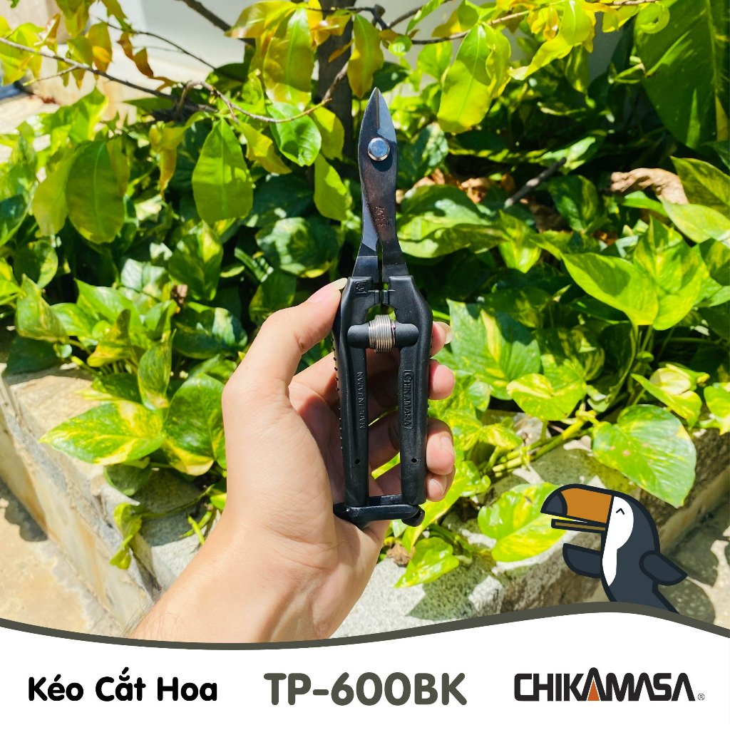 Kéo cắt kẽm nhung Nhật Bản Chikamasa TP-600 (Hồng) / TP-600BK (Đen)