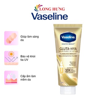 Sữa dưỡng thể ban ngày Vaseline Gluta-Hya Serum Burst UV Lotion Flawless Bright bảo vệ và làm mịn da (300ml)