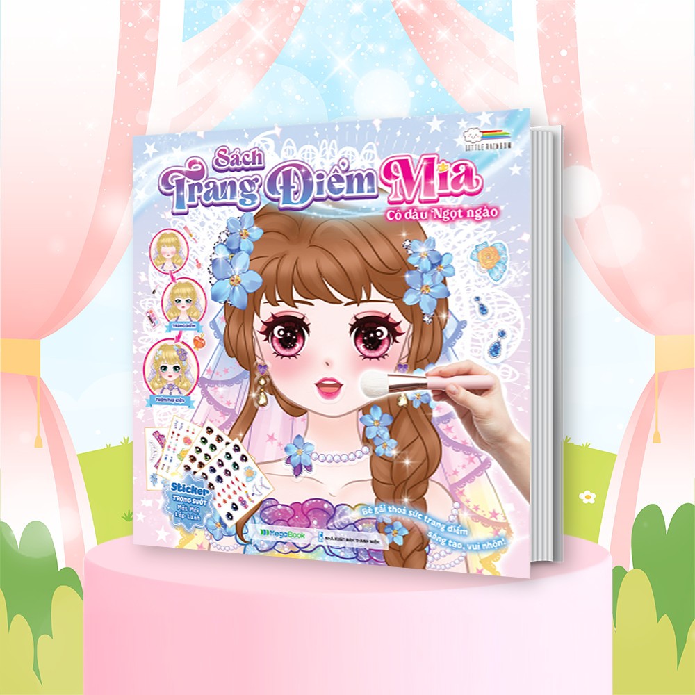 Ảnh Combo Sách trang điểm công chúa Lily, Daisy, Mia, Nami, Ruby (5 cuốn) - (Tô màu và bóc dán hơn 500+ stickers) cho bé gái 2