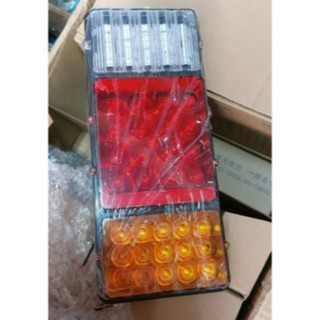 Đèn hậu ô tô xe tải led 2003A 3 khoang vuông bé điện 12v và 24v.( Giá 1 chiếc)