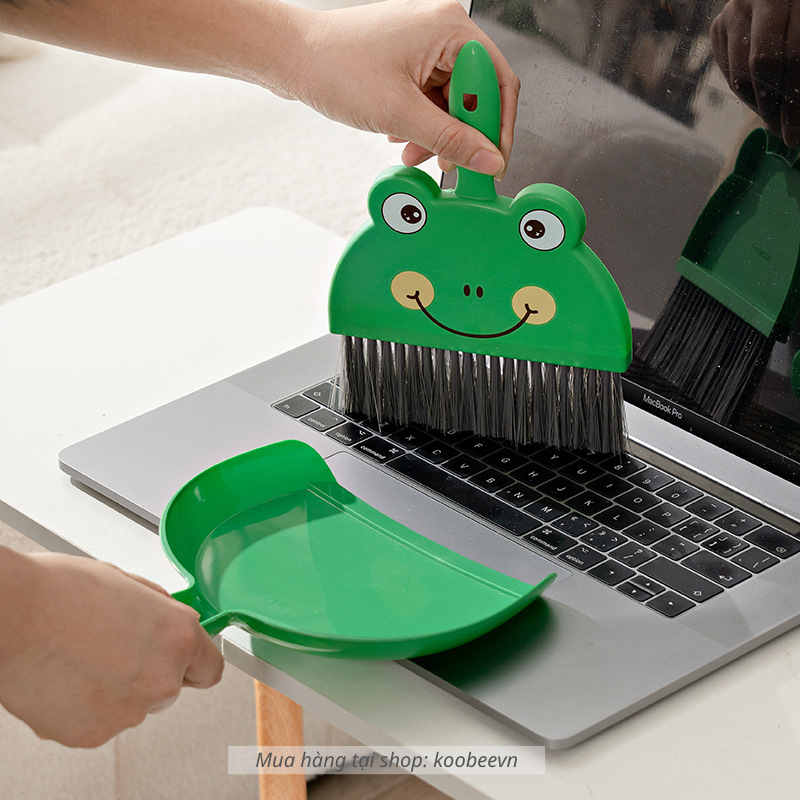 Bộ Chổi Quét Bụi Kèm Hốt Rác Mini Hoạt Hình KOOBEE Vệ Sinh Nhà Cửa, Bàn Làm Việc Đa Năng Tiện Dụng | 058