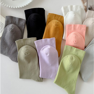 Tất Cổ Vừa Nam Nữ Basic Cotton Nhiều Màu Sắc Bắt Mắt , Vớ Nữ Năng Động Thoải Mái Thoáng Mát Cả Ngày Dài King Shop T786
