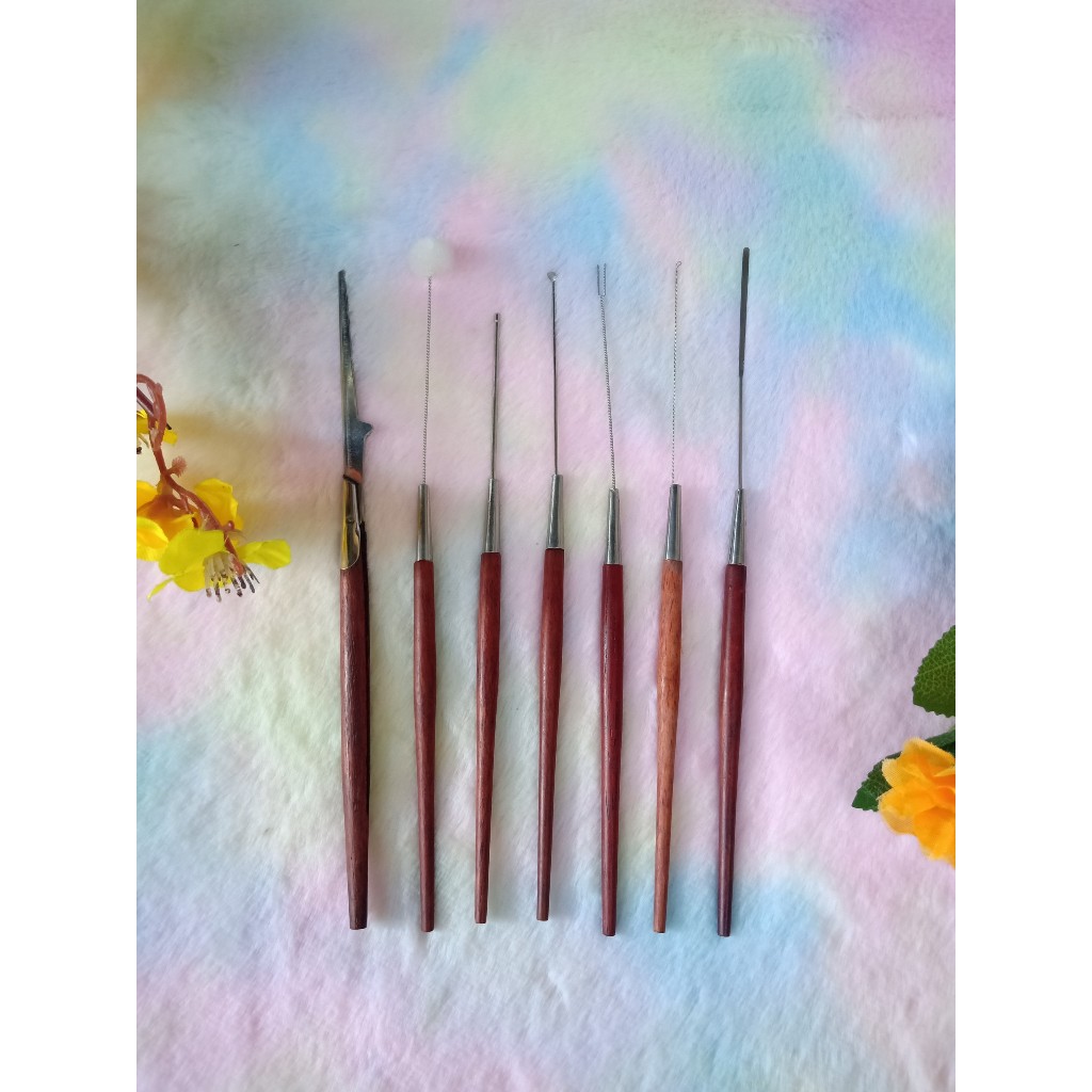 Cây ráy tai cán Gỗ Đỏ trong bộ ráy tai | Shopee Việt Nam