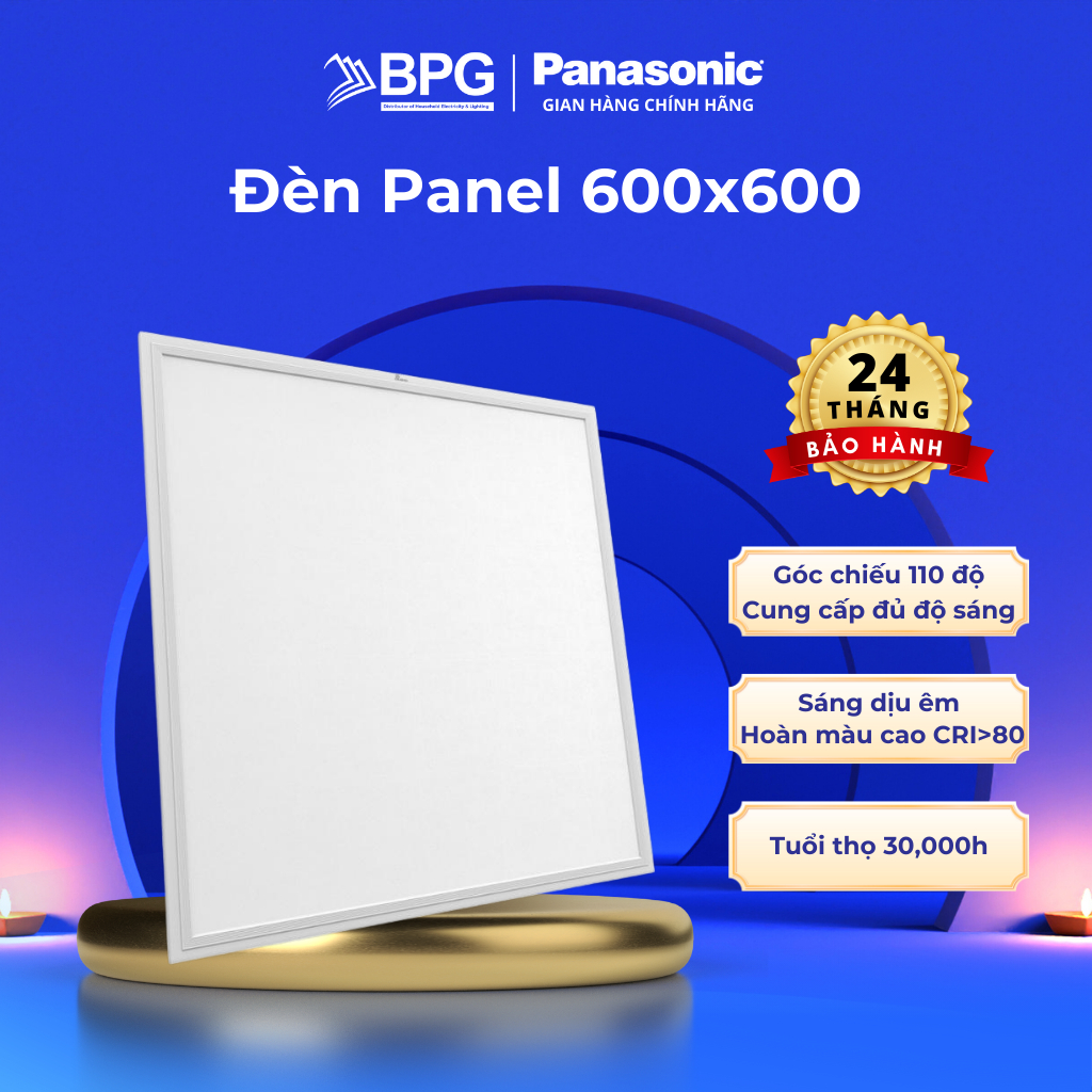 Ảnh Đèn LED bảng panel 600x600 PANASONIC Công suất 36W 40W ánh sáng trắng 6500K, lắp văn phòng công sở 2