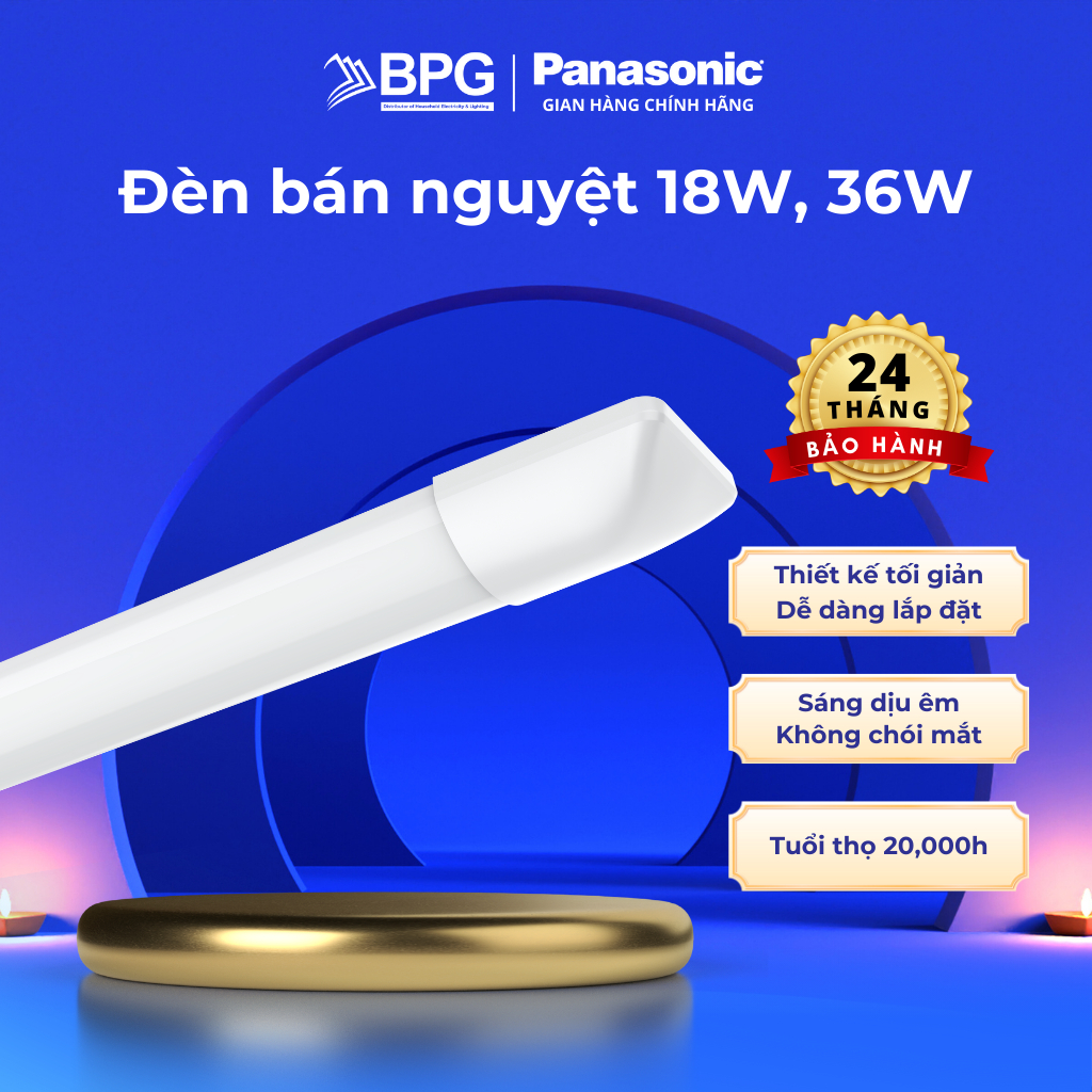 Ảnh Đèn bán nguyệt Panasonic Công suất 18W/36W Ánh sáng Ấm/Trung tính/Trắng 1