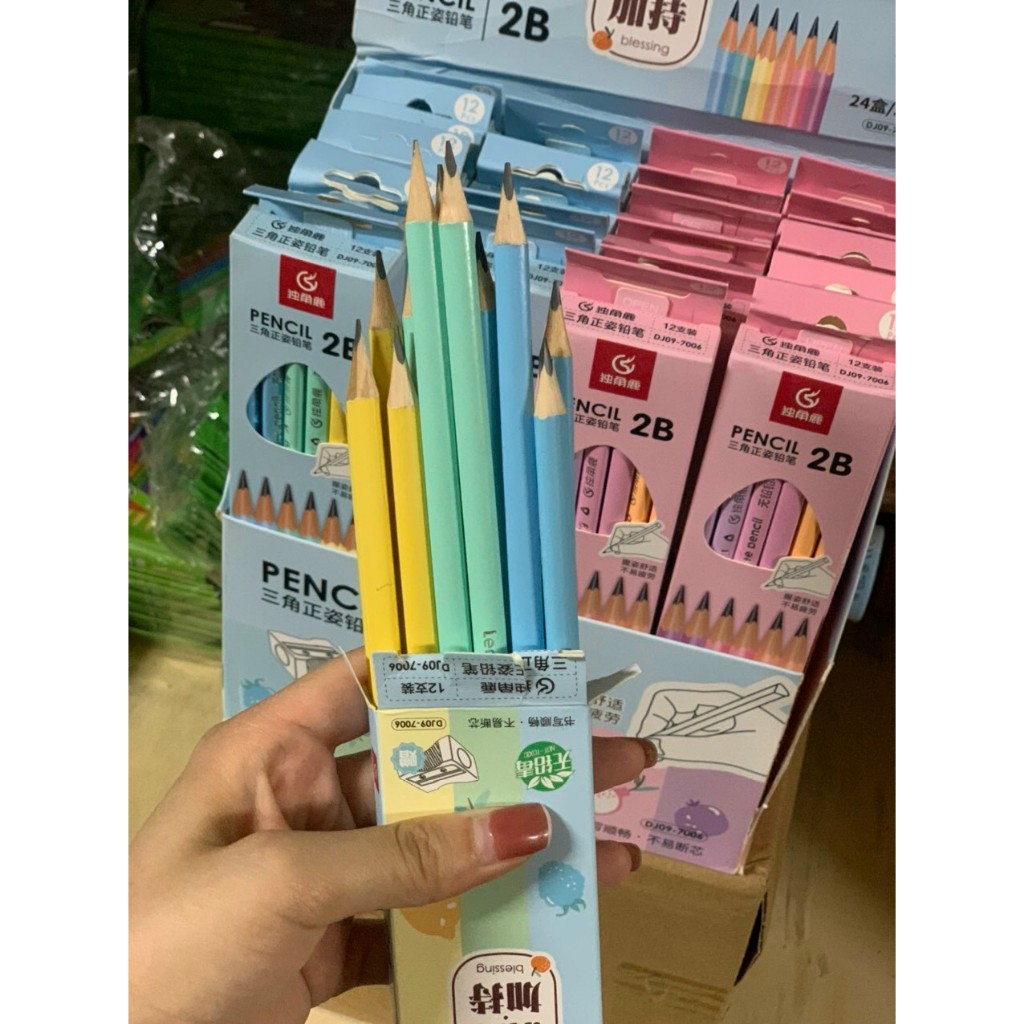 Ảnh Hộp 12 Bút Chì 2B - 7006 Hàng Đẹp 2