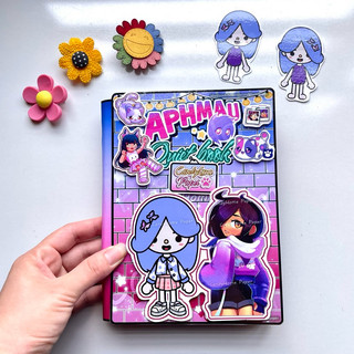 Đồ chơi bóc dán Ngôi nhà cô gái Aphmau- Búp bê giấy Toca Boca