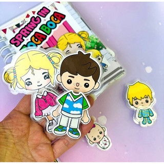 Đồ chơi bóc dán Mùa xuân của gia đình Tocaboca - Búp bê giấy