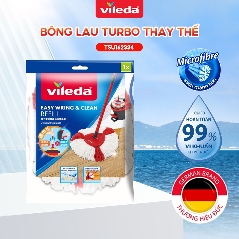 Ảnh Bông lau thay thế cây lau nhà VILEDA Turbo Easy Wring&Clean 4