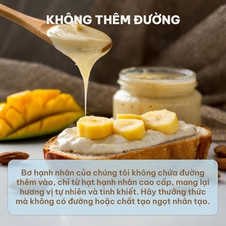 Bơ Hạnh Nhân Mịn 100% Ms. Hoi An - Không Đường Không Dầu - Vitamin E Magie Eat Clean