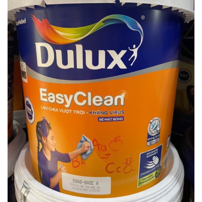 99Ab - Sơn Nước Nội Thất Dulux Easyclean lau chùi vượt trội và kháng ...