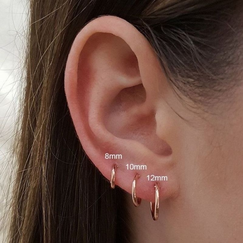 KHUYÊN HOOP, KHUYÊN TRÒN BASIC THÉP Y TẾ KHÔNG RỈ 316-L (1 chiếc)
