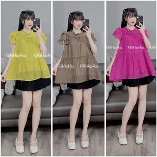 ÁO BẦU TẰM TAY CÁNH TIÊN CỔ NGỌC - 6 Màu
