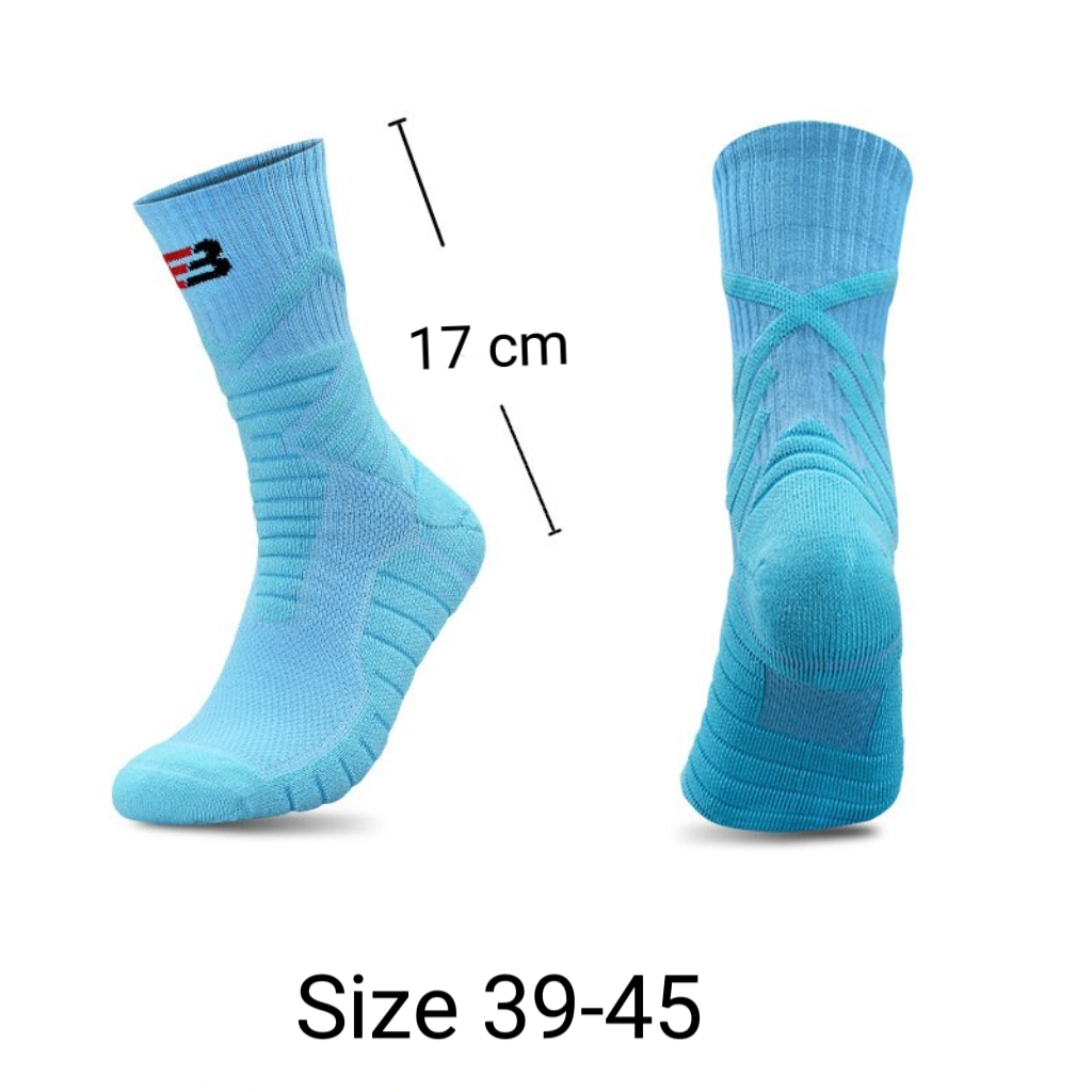 Vớ Tất cotton cao cổ 8 màu loại dày phù hợp chạy bộ, bóng đá, bóng rổ...