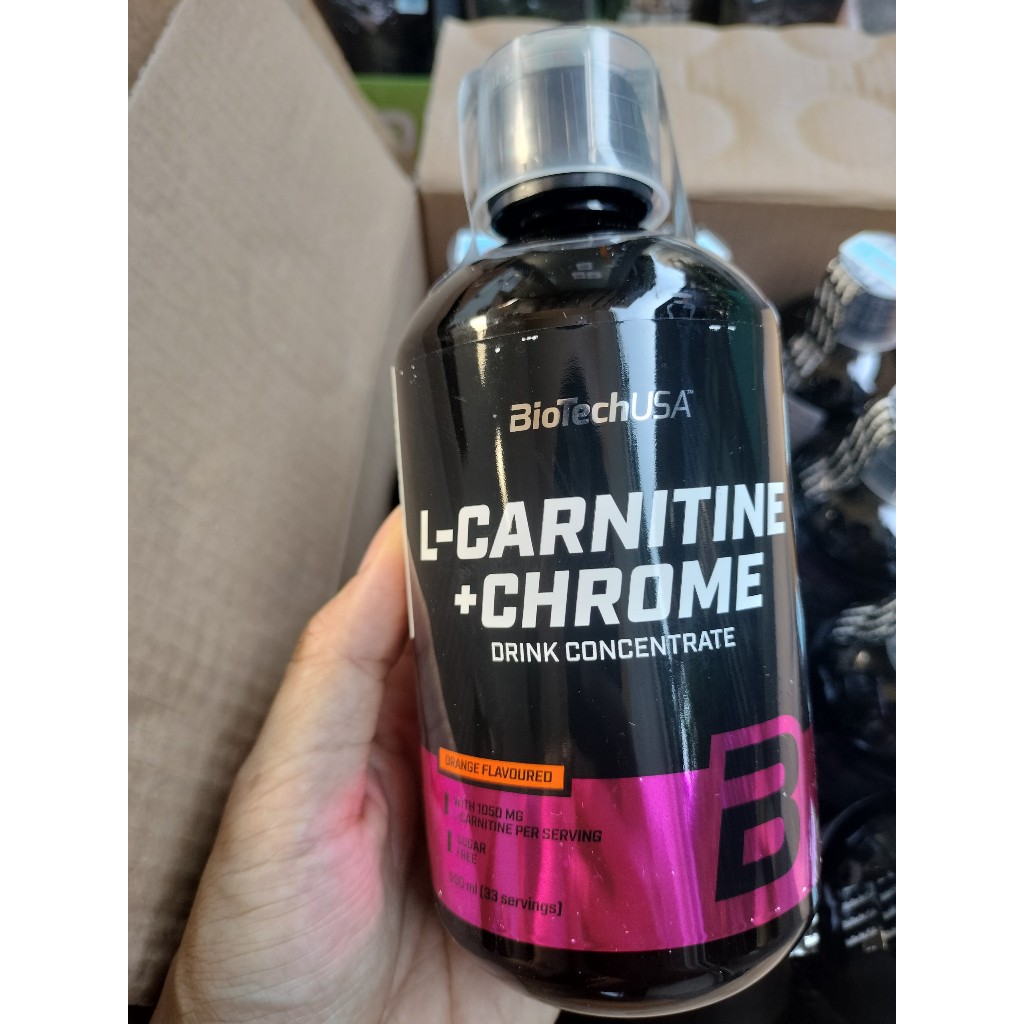 biotech usa l carnitine chrome Biotech USA L-Carnitine + Chrome 500ml Weight Loss Fat Burner Added Vitamin  B5