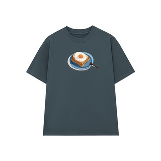 Áo thun Oversize Nam nữ form rộng Unisex Chất Cotton 100% 250Gsm in hình Trứng ốp la dễ thương