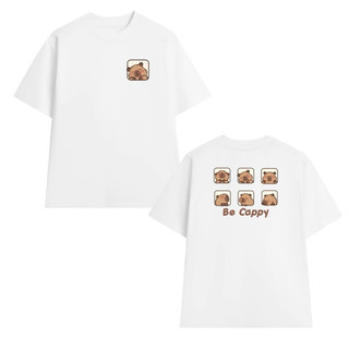 Áo thun Unisex nam nữ form rộng Oversize in hinh CAPYBARA dễ thương chất cotton 100%