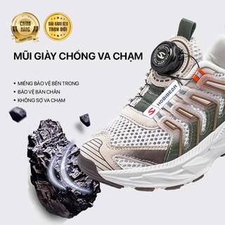 Giày chạy bộ HOBIBEAR GU8265 đế Eva thoáng khí có khóa xoay, giày thể thao dành cho bé trai