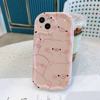 ốp lưng iphone heo hường nhân vật hoạt hình pro cho iphone 6 6s plus 7 8 pro 12 13 promax x/xs 14 15 xsmax xr skf12