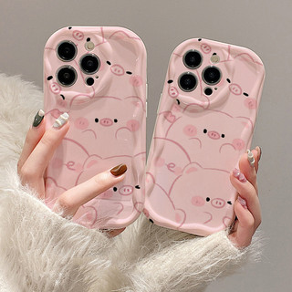 ốp lưng iphone heo hường nhân vật hoạt hình pro cho iphone 6 6s plus 7 8 pro 12 13 promax x/xs 14 15 xsmax xr skf12