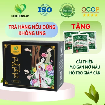 Trà giảm cân thảo dược, giảm mỡ máu, giảm mỡ gan, hỗ trợ giảm mỡ body, Trà Dáng Tây Thi túi lọc AP Phú Hưng