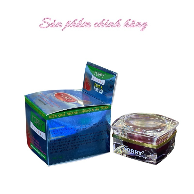 Kem YORRY dưỡng trắng giúp ngừa lão hóa giữ ẩm se khít lỗ chân lông