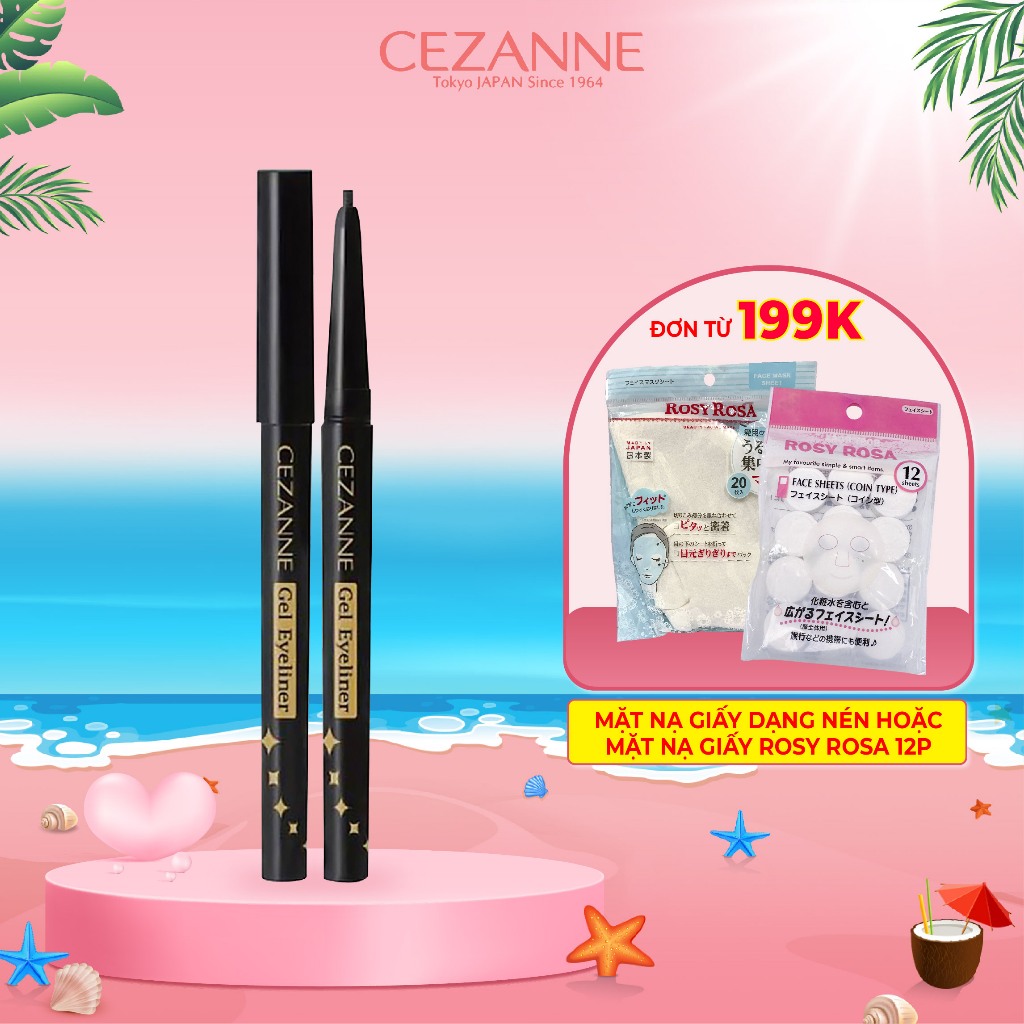 Cezanne Gel Eyeliner 10 Schwarz – 0,1g, Präziser Gel-Liner Für Dramatische Looks