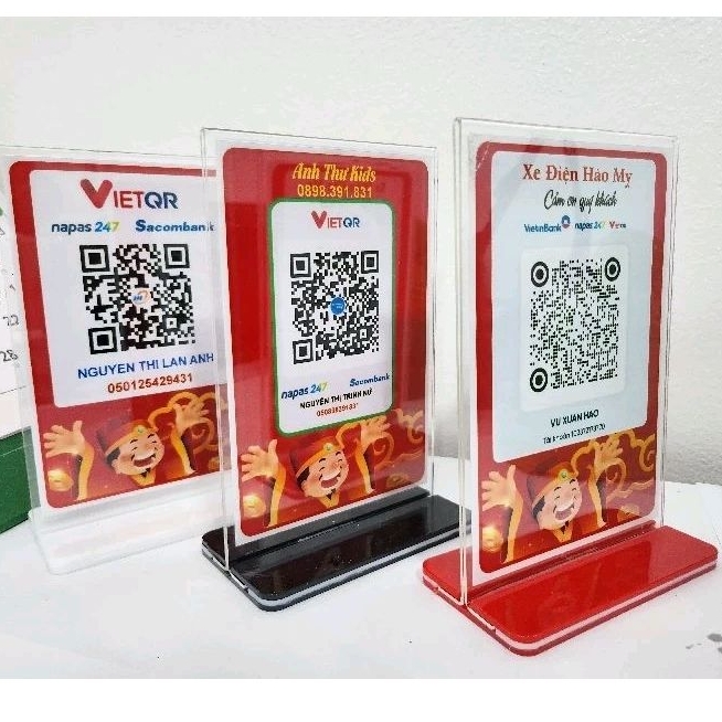 Bảng quét mã qr, bảng mã qr để bàn, in mã qr theo yêu cầu | Shopee Việt Nam