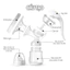Máy Hút Sữa Bằng Tay JUBON Silicone Mềm Mại Cho Mẹ Sau Sinh, Nhỏ Gọn, Không Gây Tiếng Ồn, Dễ Vệ Sinh IQKAO
