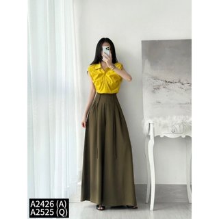 Áo sơ mi thô tay bồng trendy form siêu đỉnh A2426