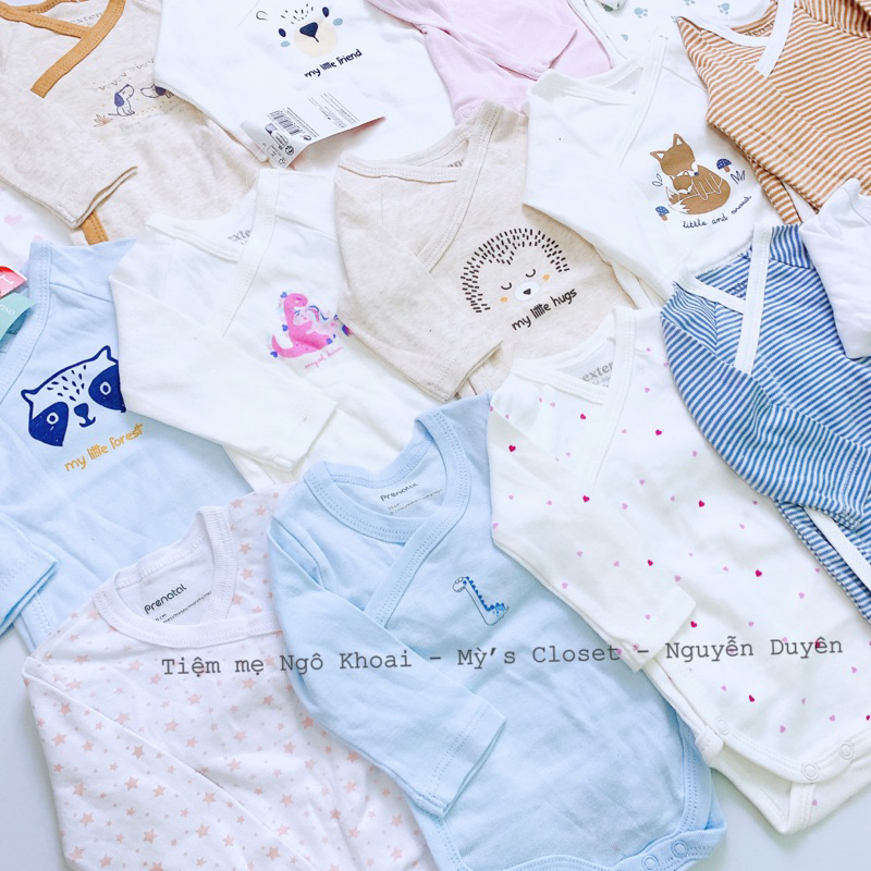 [MD43] 9/12M Body cài chéo dài tay các hãng xuất dư xịn cho bé yêu Ngô Khoai Mỳ