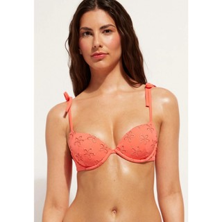 Áo bơi, áo bikini hàng xuất dư áo màu cam đất quả có gọng và không gọng đây lưng buộc