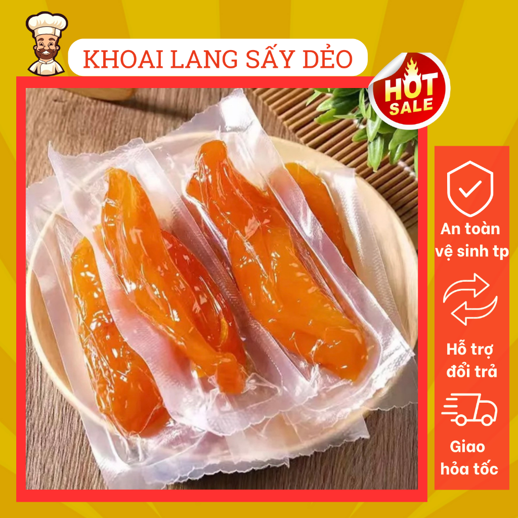 Khoai Lang Sấy Dẻo Hút Chân Không (40-45G) Ăn Liền, Khoai Lang Sấy Dinh ...