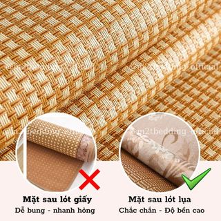 Chiếu điều hòa sợi mây M2T Bedding Cao cấp - chiếu trải giường kích thước 1m2, 1m5, 1m6, 1m8, 2m2