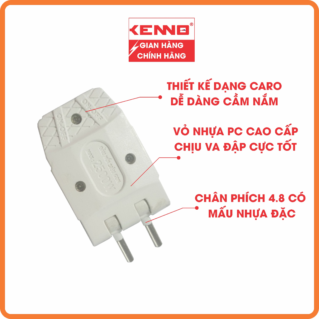 Phích cắm điện thông minh Q3 chia 1 ra 3 màu đen