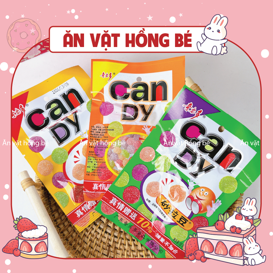 COMBO 5 Gói Kẹo Candy Trái Cây Vị Tuổi Thơ, Kẹo Trái Cây, Đồ Ăn Vặt ...