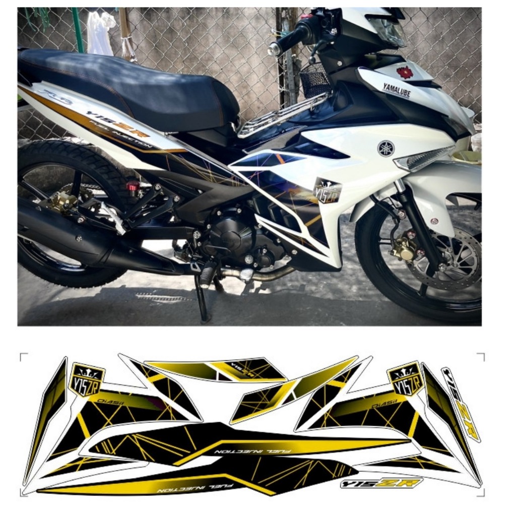 Tem rời EXCITER 150, cao cấp, chất liệu in 3 lớp PPF, chống nước, không phai màu.
