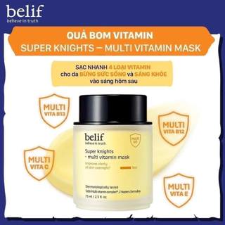 Mặt nạ ngủ Dưỡng Sáng Da Belif Super Knight Multi Vitamin Mask 75ml - 25ml
