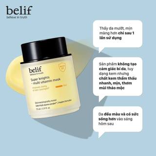 Mặt nạ ngủ Dưỡng Sáng Da Belif Super Knight Multi Vitamin Mask 75ml - 25ml