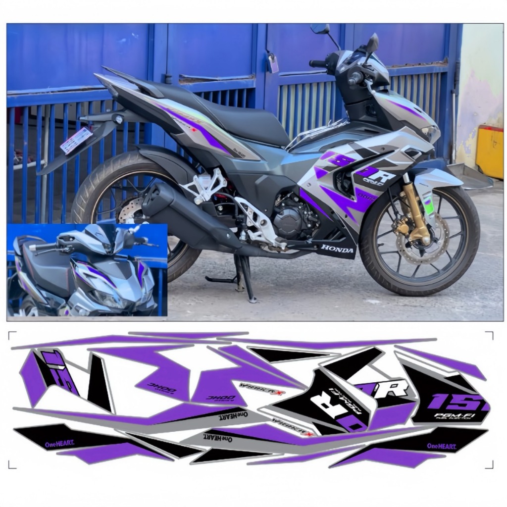 Tem rời WINNER X V3, cao cấp, chất liệu in 3 lớp PPF, chống nước, không phai màu.