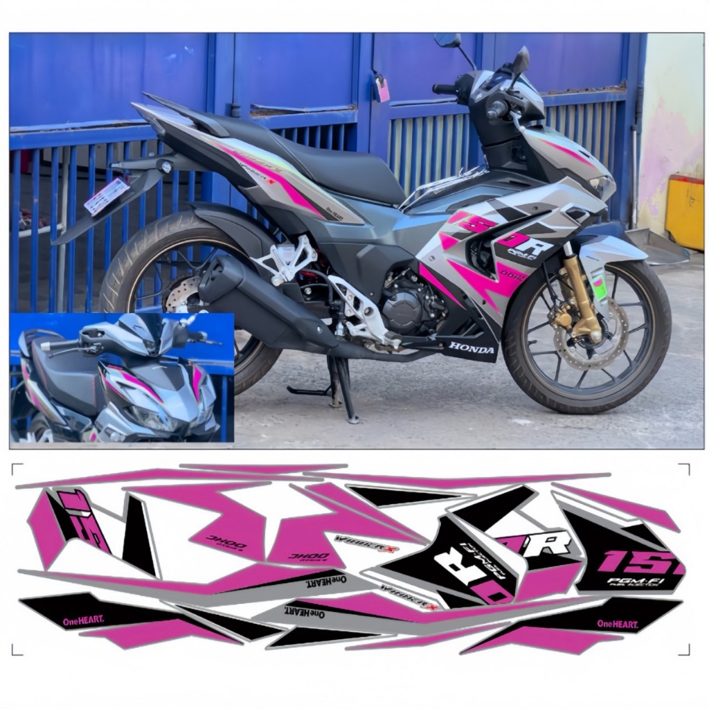Tem rời WINNER X V3, cao cấp, chất liệu in 3 lớp PPF, chống nước, không phai màu.