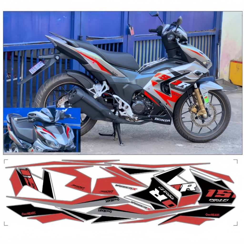 Tem rời WINNER X V3, cao cấp, chất liệu in 3 lớp PPF, chống nước, không phai màu.