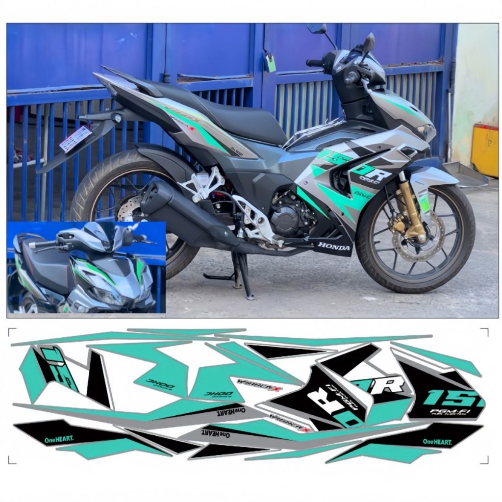 Tem rời WINNER X V3, cao cấp, chất liệu in 3 lớp PPF, chống nước, không phai màu.