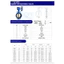 Van Bướm Tay Xoay SW thân gang DN40 - DN200
