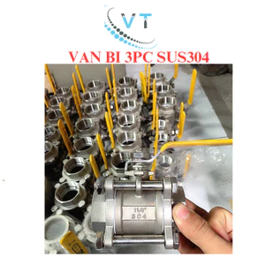 Van bi 3PC (van bi 3 mảnh) inox304 kết nối hàn và kết nối ren size DN65 - DN100